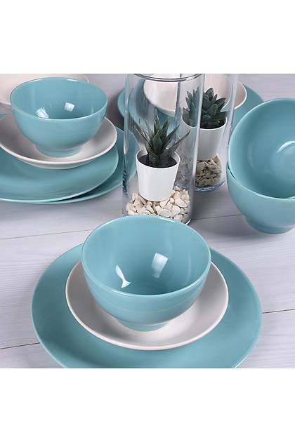 Eco Blue Yemek Takm 12 Para 4 Kiilik