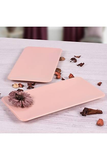 Mat Ak Pembe Siera Kayk Tabak 33 Cm 2 Adet