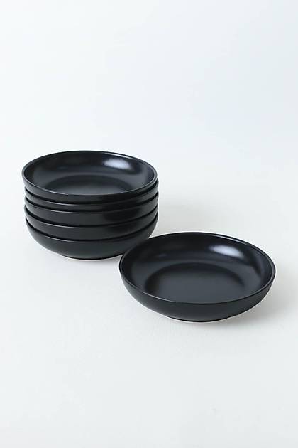Mat Siyah Nordic Yemek Taba 18 Cm 6 Adet 956