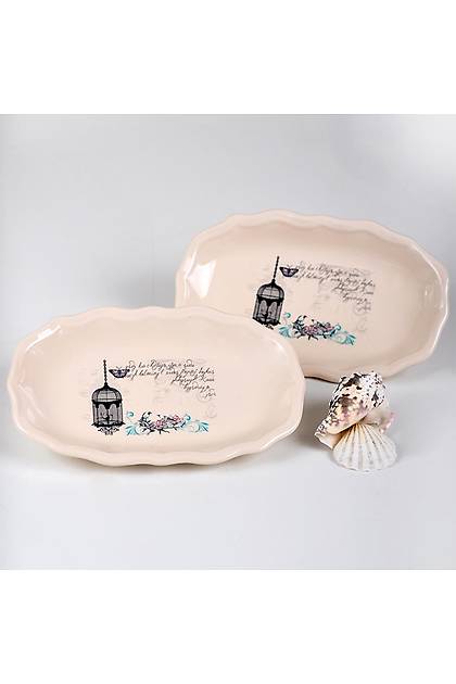 Retro Romeo Kayk Tabak 19 Cm 2 Adet