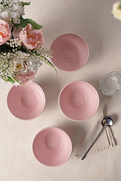 A��k Pembe Escargot Kase 14 cm 4 Adet 551