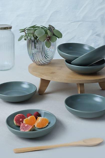 Mat Yeil Halka erezlik/Sosluk 13 Cm 6 Adet 322