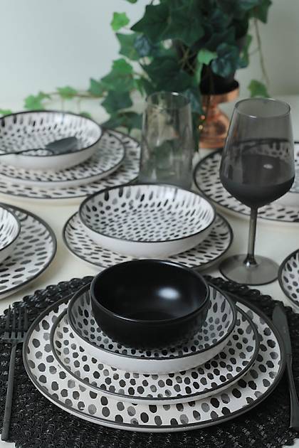 Keraart Shadow Nordic Yemek Takm 24 Para 6 Kiilik 21434