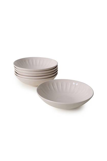 Krem Badem Yemek Taba 22 Cm 6 Adet 030