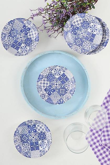 Keraart Blue Halka erezlik/Sosluk 13 Cm 6 Adet - 17926