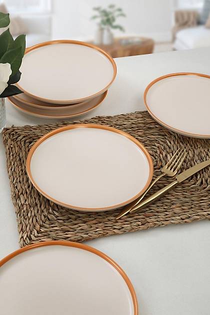Nordic Gold Mat Krem Pasta Taba 22 Cm 6 Adet - 950