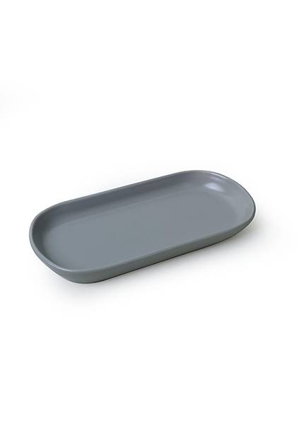 Mat Gri Noyan Kayk Tabak 26 Cm 2 Adet 995