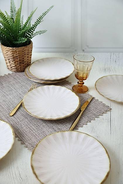 Keraart Rustik Sirius Pasta Taba 22 Cm 6 Adet 21780