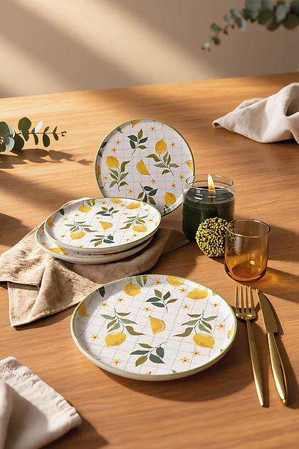 Lemon Nordic Pasta Taba�� 22 Cm 4 Adet 22090