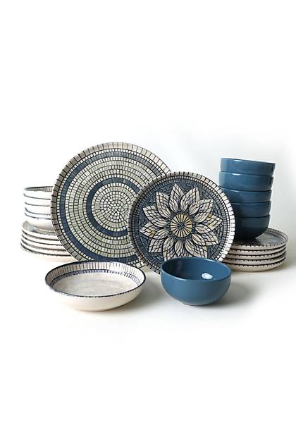 Keraart Mosaic Marvels Yemek Takm 24 Para 6 Kiilik 21619-20-21
