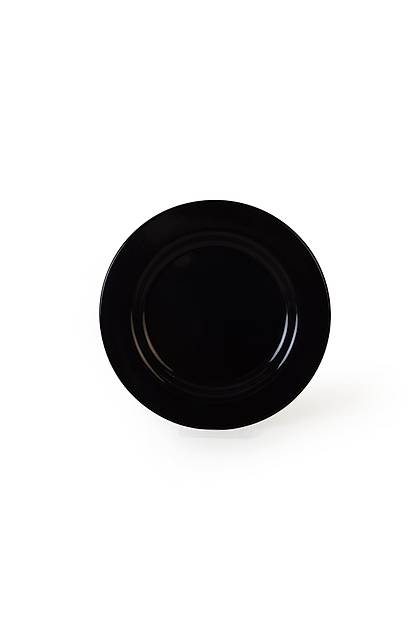 Siyah Assos Pasta Taba�� 22 Cm 6 Adet 650