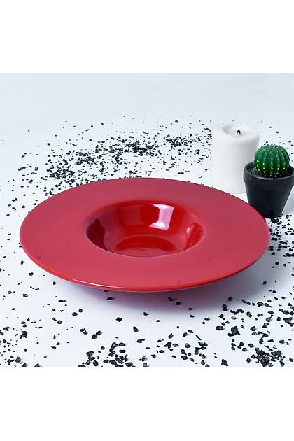 Krmz Gurme Makarna Taba 28 Cm
