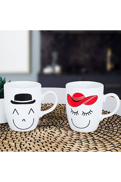 Glen Yz Mr&Mrs Bulut Kupa 9 Cm 2 Adet