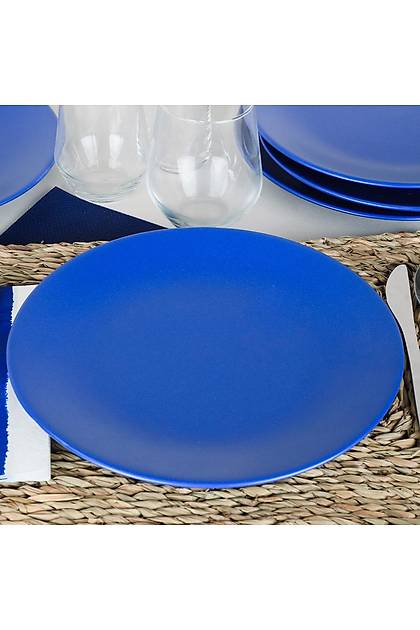 Mat Efe Mavi Ege Servis Taba 25 Cm 6 Adet