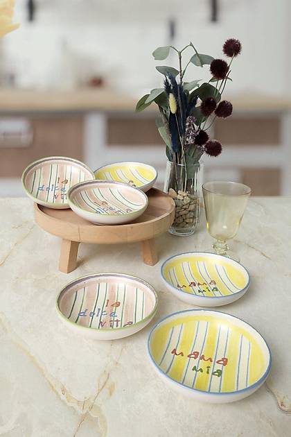 Mama Mia & La Dolce Vita Halka erezlik / Sosluk 13 Cm 6 Adet 22724-25