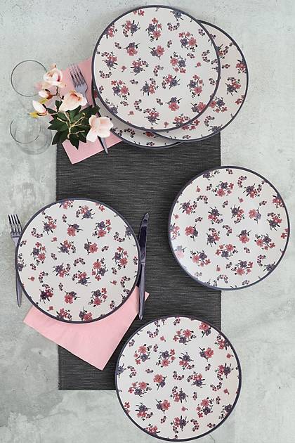 Keraart Bud Flower Servis Taba 26 cm 6 Adet - 20783