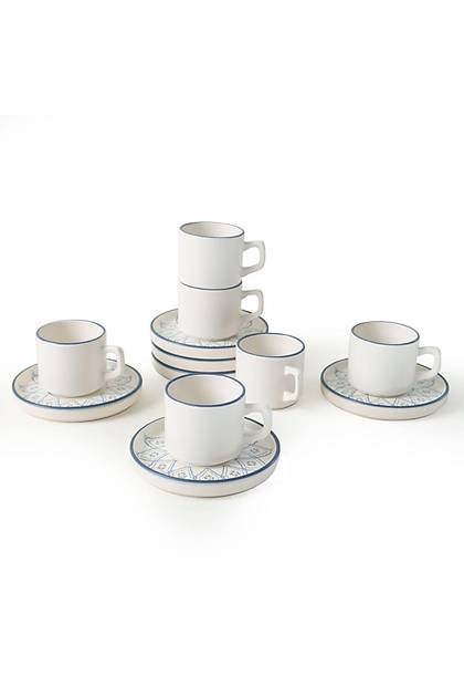 Floral Waves Stackable ay Takm 12 Para 6 Kiilik 22669-71