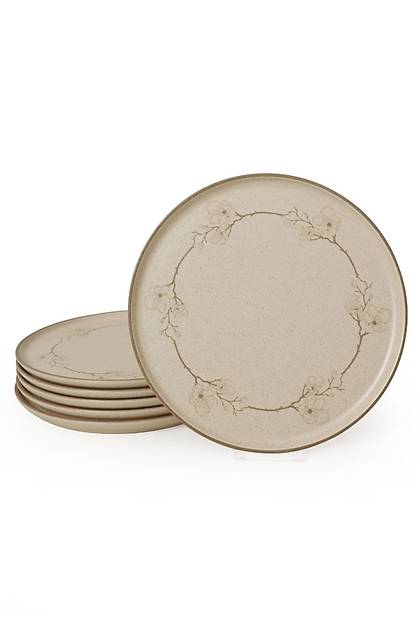 Taupe Bloom Nordc Servis Taba 28 Cm 6 Adet 22528