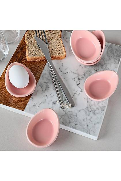 Fluffy Mat Ak Pembe Yumurtalk 8 Cm 6 Adet