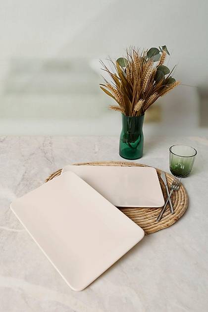 Krem Siera Kayk Tabak 31*21 Cm 2 Adet 030