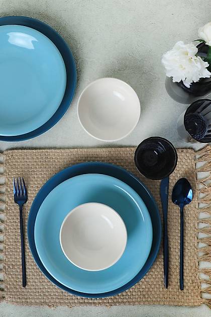 Blue Mix Yemek Takm 18 Para 6 Kiilik 031-413-420