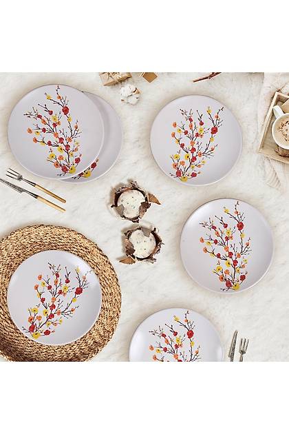 Sonbahar Tomurcuk Pasta Taba 20 Cm 6 Adet