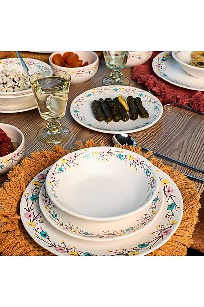 Tomurcuk Yemek Takm 24 Para 6 Kiilik