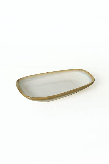 Yeil / Krem Tetra Kayk Tabak 28-21 Cm Q42-Q44