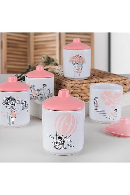 Kera&Mira Pink Love Baharat Takm 8 cm 5 Adet