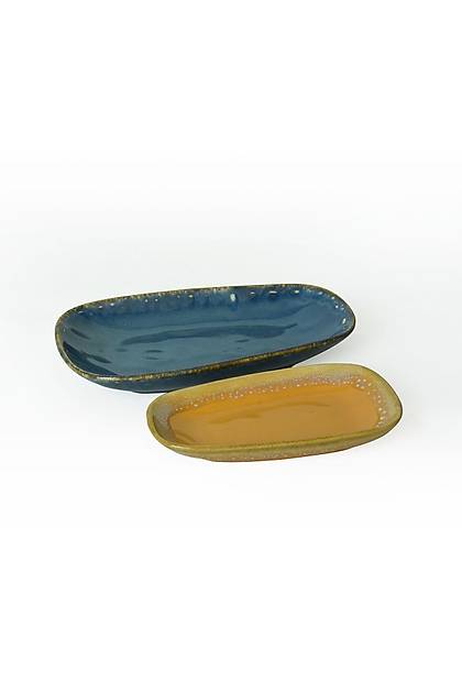 Shizen Hardal Sar / Mavi Tetra Kayk Tabak 28-21 Cm Q39-Q46