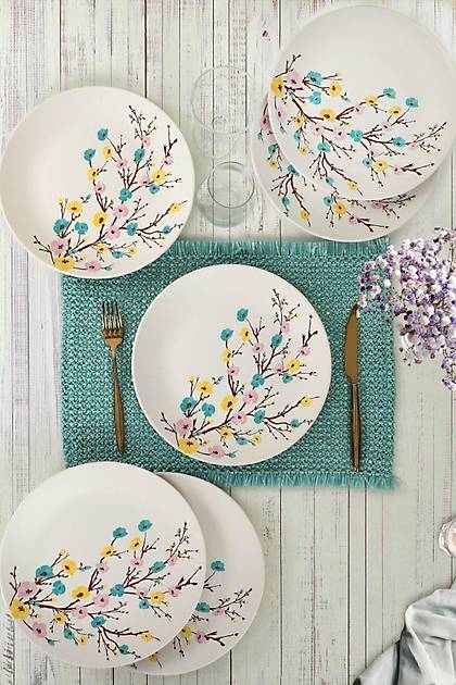 Keraart lkbahar Tomurcuk Servis Taba 26 Cm 6 Adet