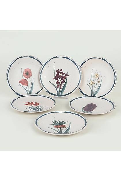 Anatolian Flowers Pasta Taba 20 Cm 6 Adet - 20256/61
