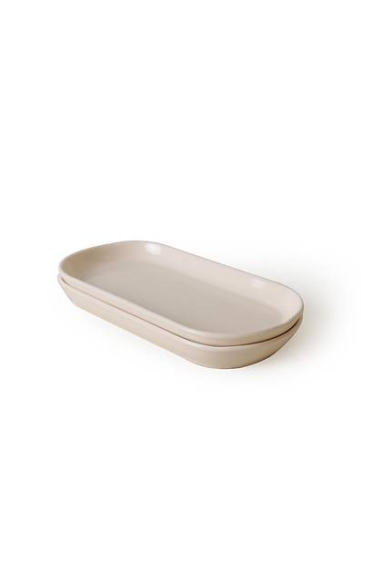 Krem Noyan Kay�k Tabak 28 Cm 2 Adet 030