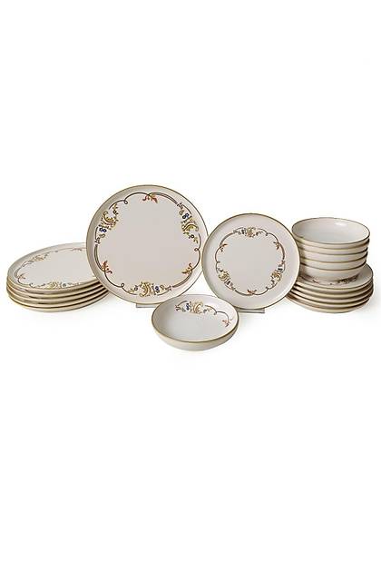 Bronze Bloom Yemek Takm 18 Para 6 Kiilik 22926-27-29