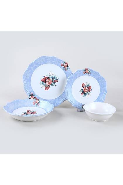 Petunia Blue Yemek Takm 48 Para 12 Kiilik - 19439-19518