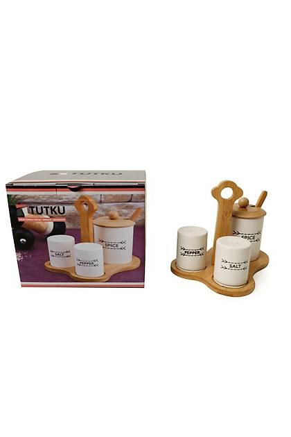 Bambu Standl 3 Para Baharat Seti Tutku 1421