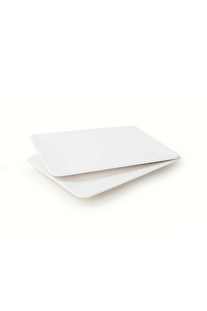 Mat Beyaz Siera Kayk Tabak 31 Cm 2 Adet