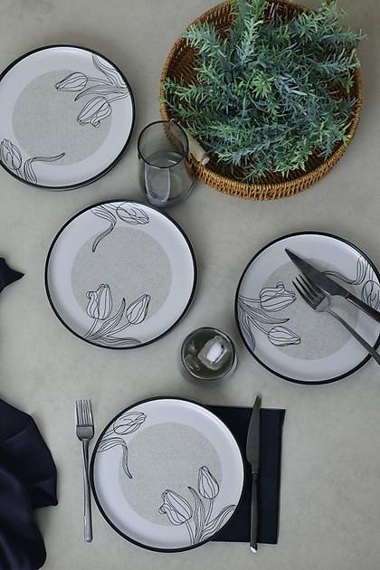 Keraart Shade Flowers Nordic Pasta Taba 22 Cm 6 Adet 21848