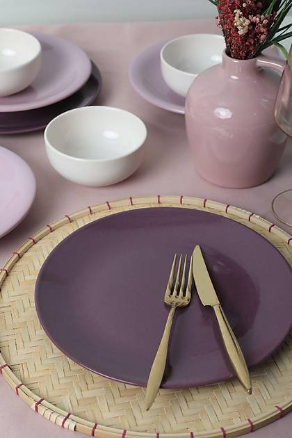 Purple Mix Yemek Takm 18 Para 6 Kiilik 031-451-498