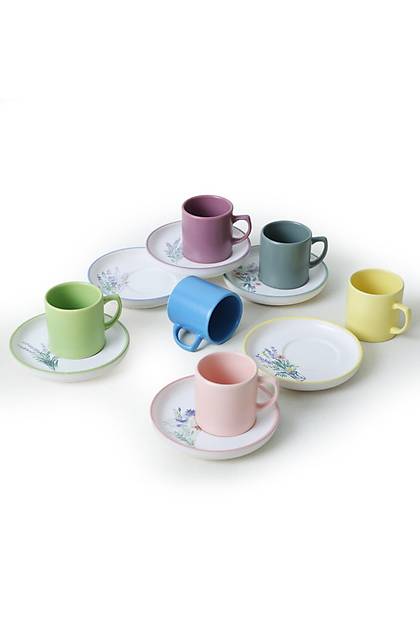 Elegant Blossoms Nordic Kahve Takm 12 Para 6 Kiilik 21788-93