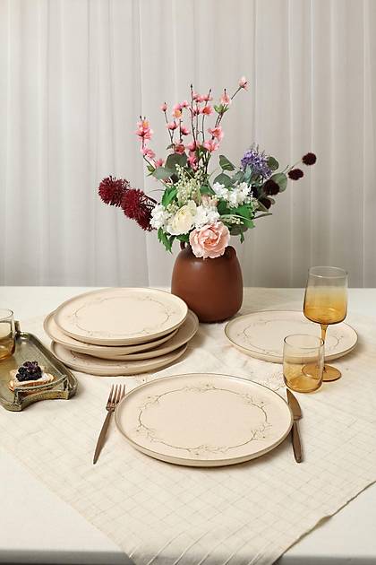 Taupe Bloom Nordc Servis Taba 28 Cm 6 Adet 22528