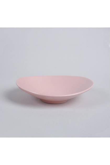 Oval Mat Ak Pembe Yemek Takm 24 Para 6 Kiilik