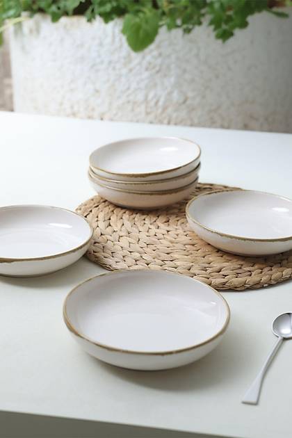 Straw Nordic Yemek Taba 18 Cm 6 Adet