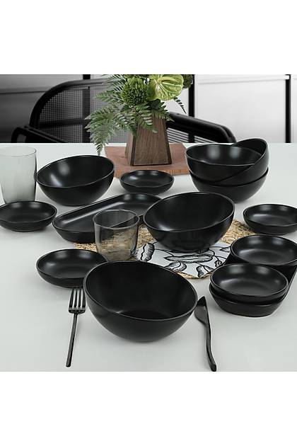Mat Siyah Inclined Makarna Takm 14 Para