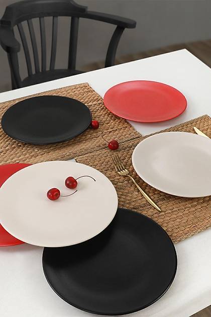 Noble Matte Ege Servis Taba 25 Cm 6 Adet - 950/975