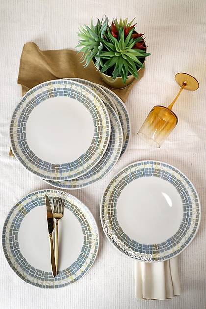 Mosaica Stoneware Pergamon Servis Taba 27 Cm 6 Adet 22825