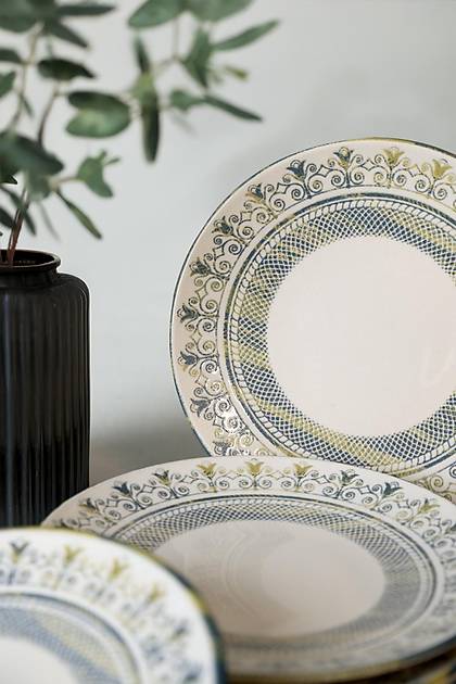 Mirabella Stoneware Ege Pasta Taba 20 Cm 6 Adet 23471