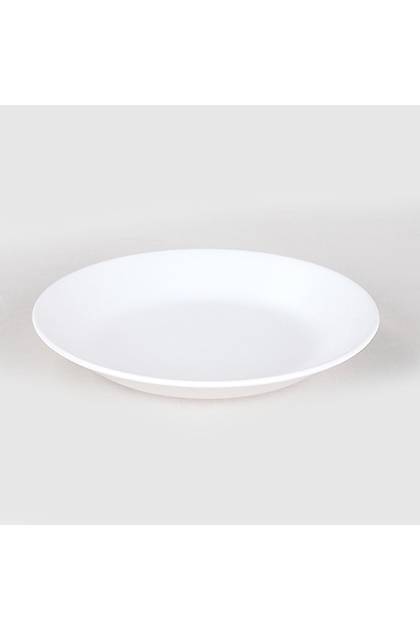 Hitit Mat Beyaz Yemek Taba 21 Cm 6 Adet