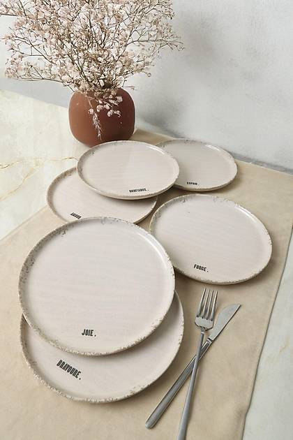Deep Collection Mottolu Pasta Taba 22 cm 6 Adet 22650-55