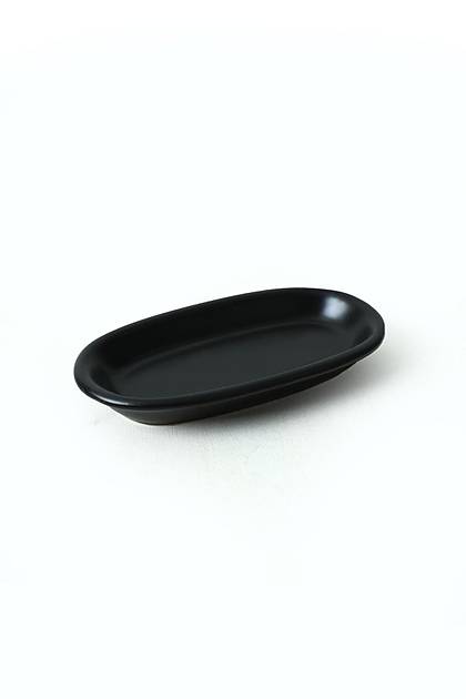Mat Siyah Hitit Kayk Tabak 16 Cm 6 Adet